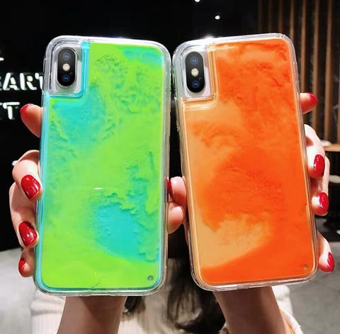 Image of Dynamic Noctilucent Quicksand iPhone Case