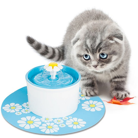 Image of 1.6L Flower Style Pet Water Drinking Fountain