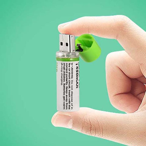 Image of USB Rechargeable AA Batteries (2Pcs)