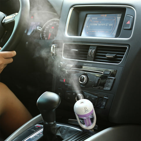 Image of Car Humidifier, Air Purifier, Essential Oil Diffuser and Portable Auto Mist Maker