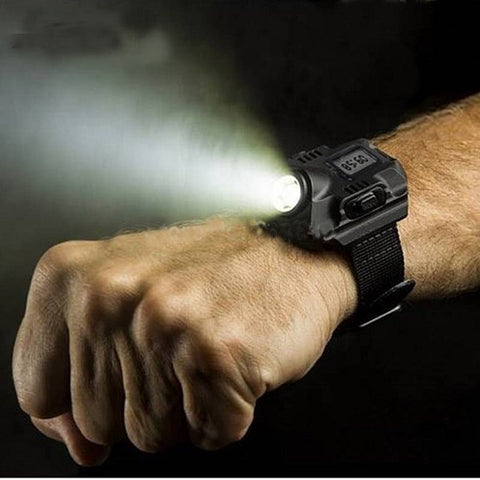 Image of RECHARGEABLE FLASHLIGHT TACTICAL WATCH