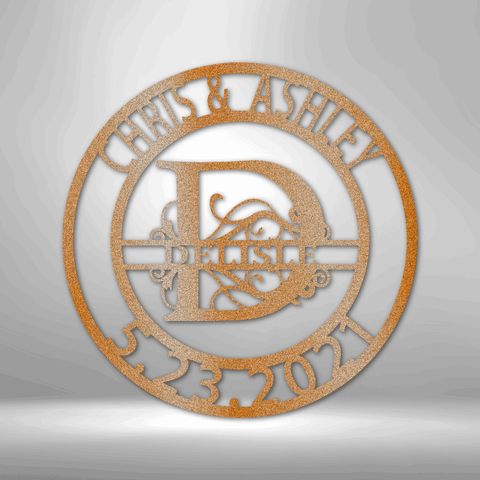 Image of Split Letter Family Name