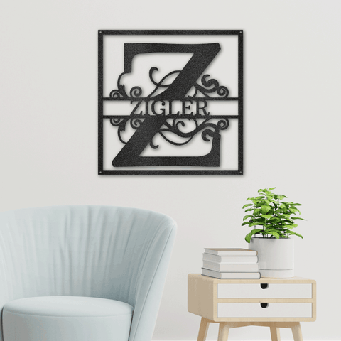 Image of Split Square Monogram