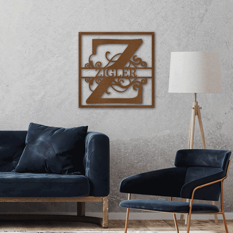 Image of Split Square Monogram