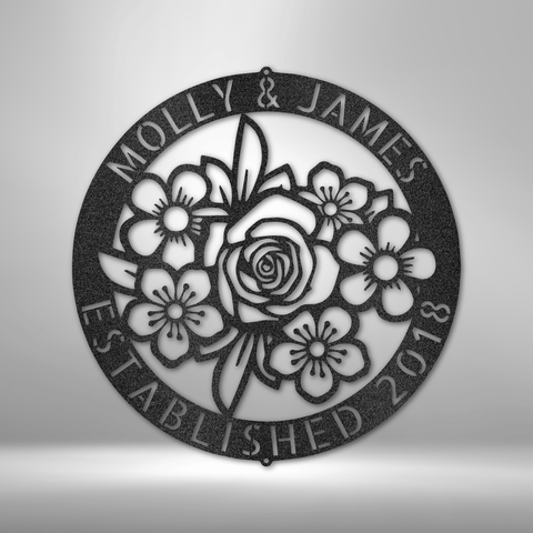 Image of Floral Ring Monogram