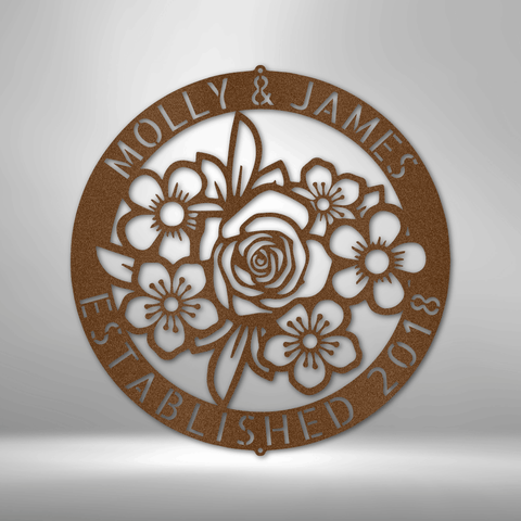 Image of Floral Ring Monogram