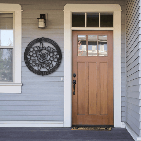 Image of Floral Ring Monogram