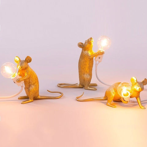 Image of Mouse Resin Table Lamps