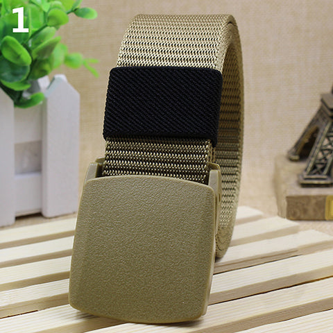 Image of Casual Military Grade Polymer Buckle Nylon Belt