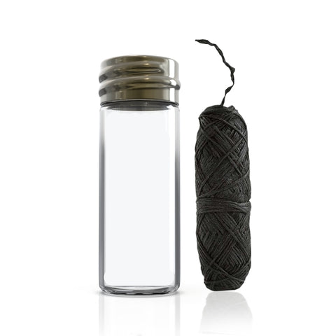 Image of Natural bamboo fiber with activated charcoal dental floss