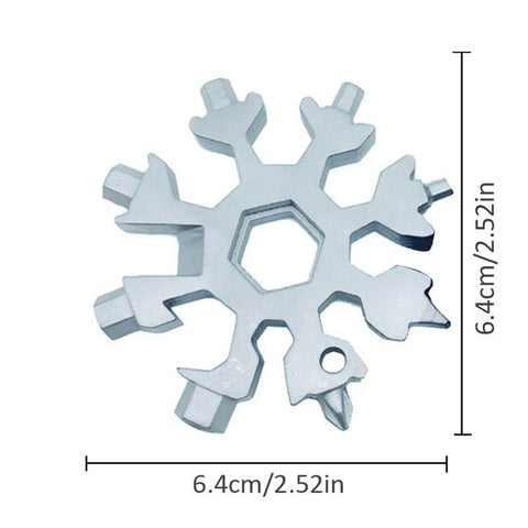 Image of 18-in-1 Stainless Steel Snowflakes Multi-Tool
