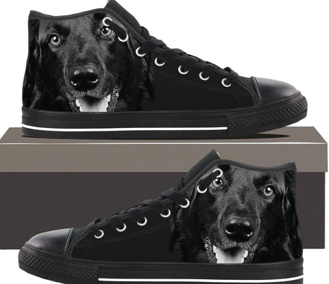 Image of Dog Black And White - Womens Hightop