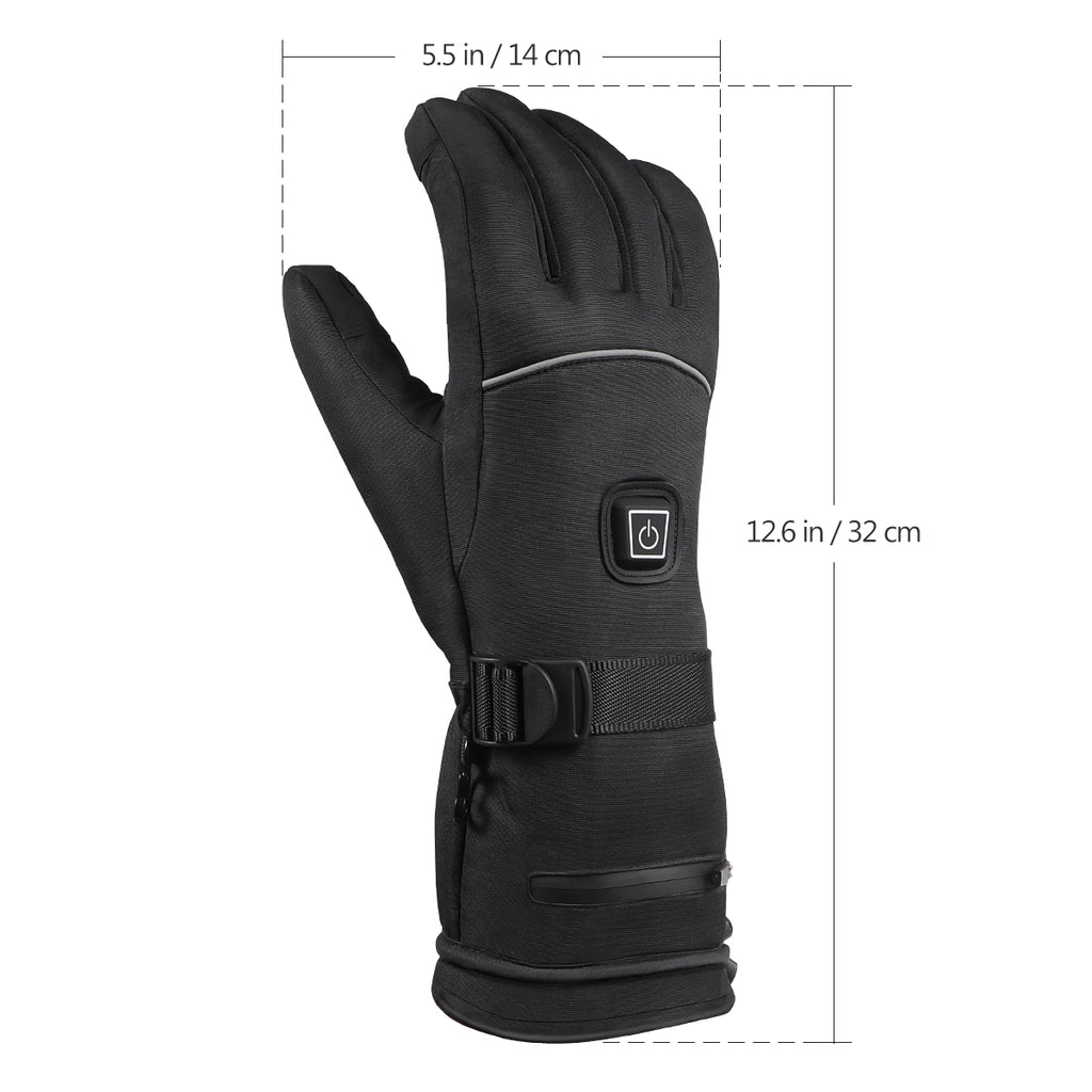 Winter ski Gloves Electric Heated Warm