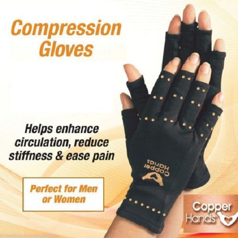 Image of Copper Compression Therapy Hand Gloves