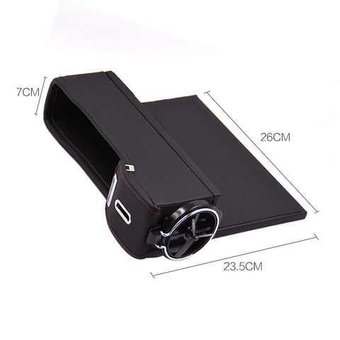 Image of Car seat storage box and drink holder