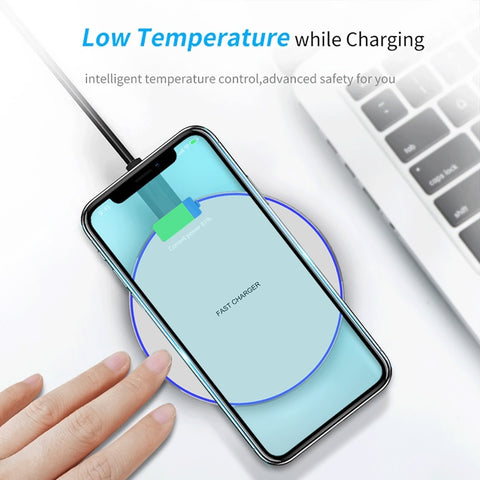 Image of Fast Wireless Charger For Samsung Galaxy S10 S9/S9+ S8 Note 9 USB Qi Charging Pad for iPhone 11 Pro XS Max XR X 8 Plus