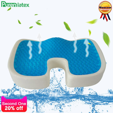 Image of PurenLatex 46*36 U Shape Silicone Gel Cushion Memory Foam Pillow