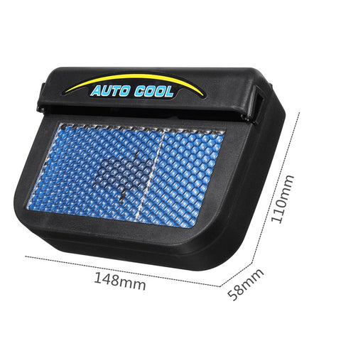 Image of Solar-powered car air ventilation fan