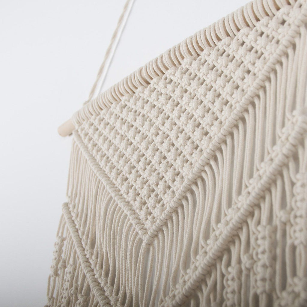 Macrame Woven Wall Hanging Boho Chic Bohemian Home Geometric Art Decor