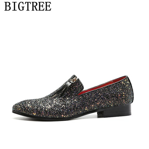 Image of glitter coiffeur loafers men dress shoe