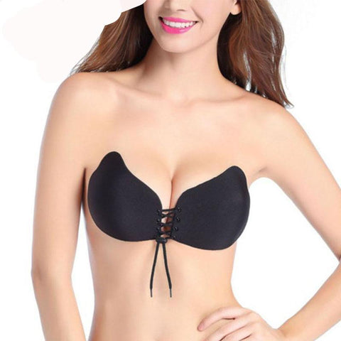 Image of Strapless Drawstrings Push Up Bra