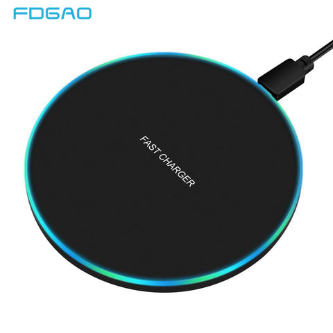 Image of Fast Wireless Charger For Samsung Galaxy S10 S9/S9+ S8 Note 9 USB Qi Charging Pad for iPhone 11 Pro XS Max XR X 8 Plus