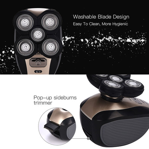 Image of 5 in 1 Multifunction Washable Rechargeable Shaving Machine