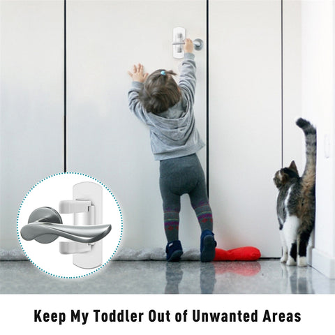 Image of Baby Safety Door Lever Lock (4pcs)