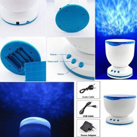 Image of WATER WAVE PROJECTOR WITH MINI SPEAKER