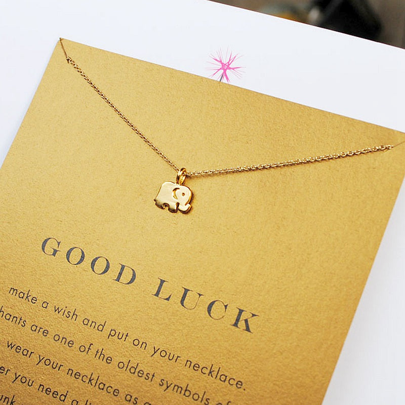 Good Luck Elephant Pendant Necklace