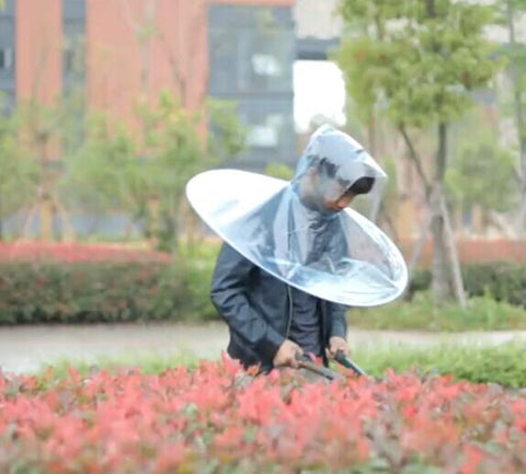 Image of Umbrella Raincoat - Foldable Hands Free Magic Umbrella