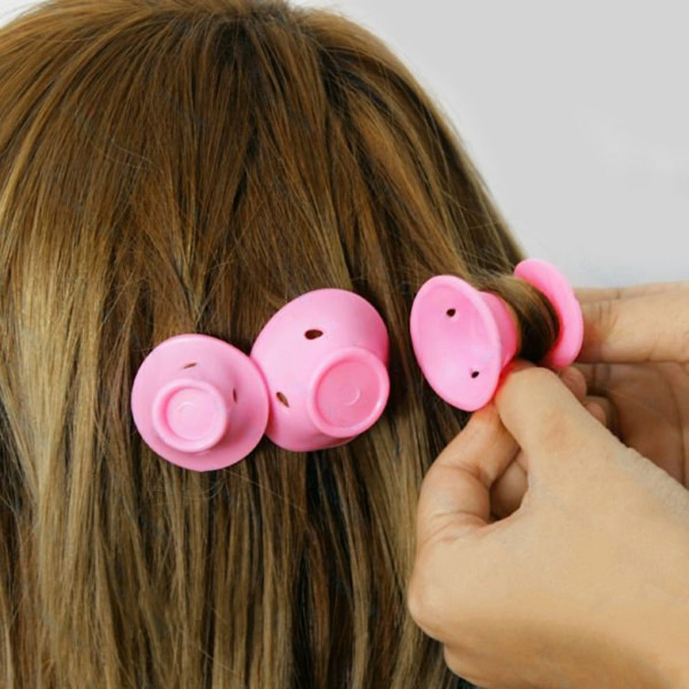 Set of 10 Silicone Hair Curlers
