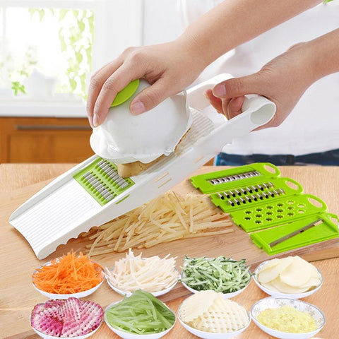 Image of 5 in 1 Stainless Steel Blade Vegetables Cutter
