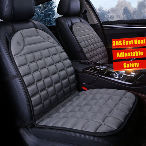 Image of 2Pcs In 1 Fast Heated & Adjustable Black/Grey/Blue/Red Car Electric Heated Seat Car