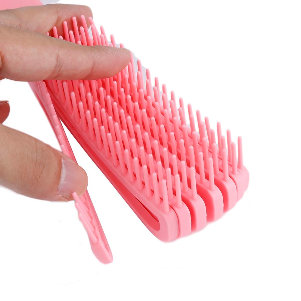 Mint green/Pink Hair Brush Scalp Massage Comb