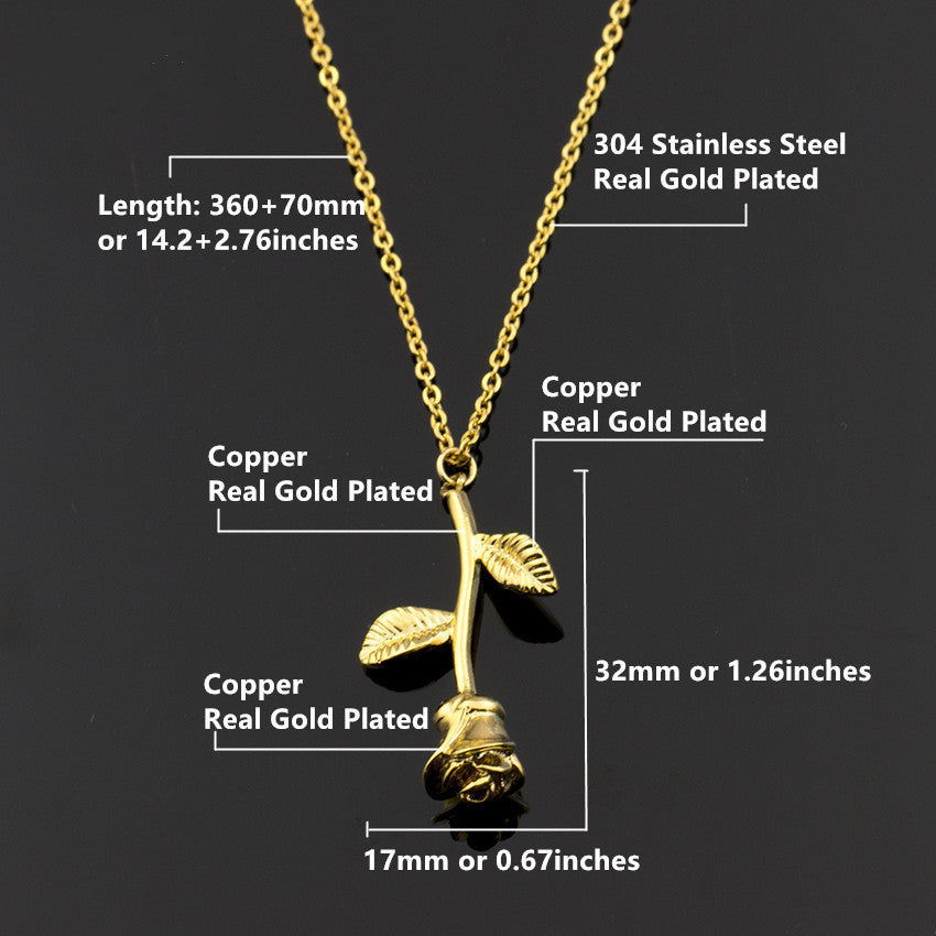 Rose Flower Necklace