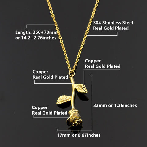 Image of Rose Flower Necklace