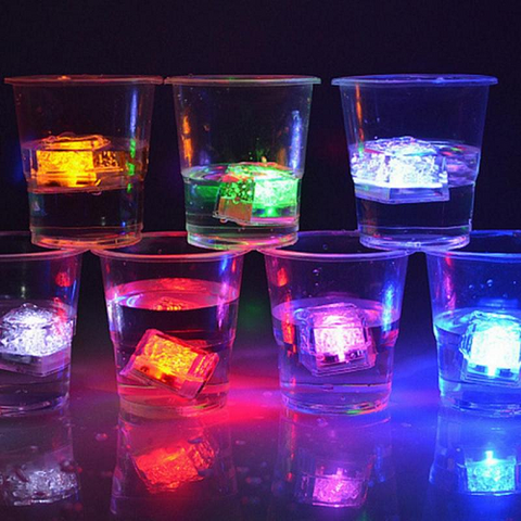 Image of 12 Pcs LED Water Activated Ice Cubes