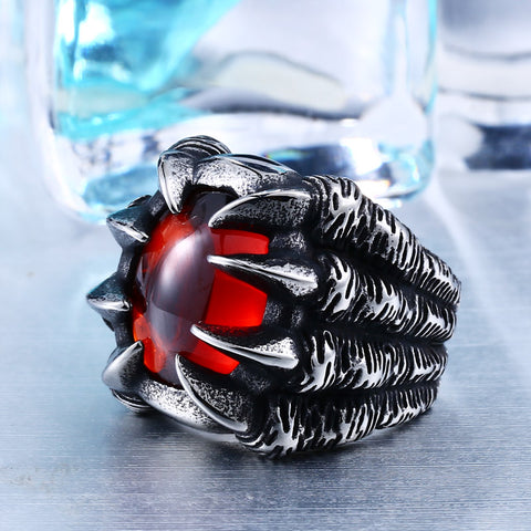 Image of Dragon Claw Steel Ring