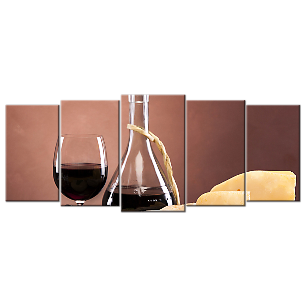 Red Wine Glass Cheese Bread - 5 panel