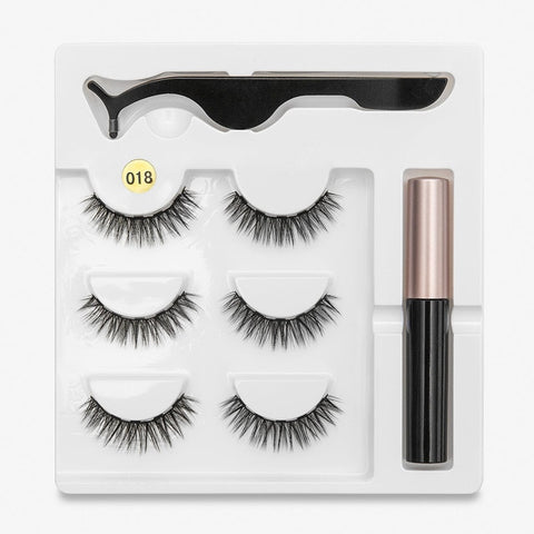 Image of Waterproof Long Lasting Magnetic Eyelash Extension & Tweezer Set