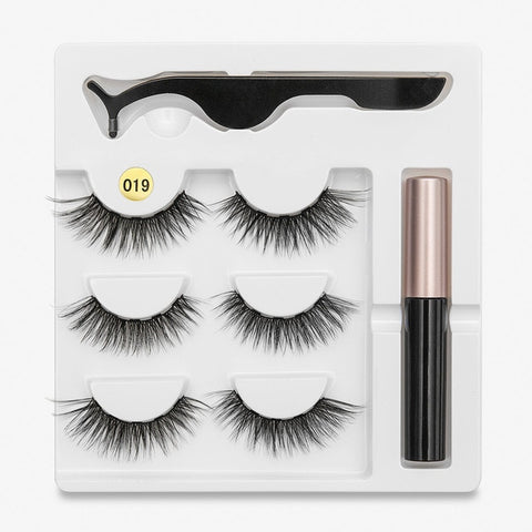 Image of Waterproof Long Lasting Magnetic Eyelash Extension & Tweezer Set