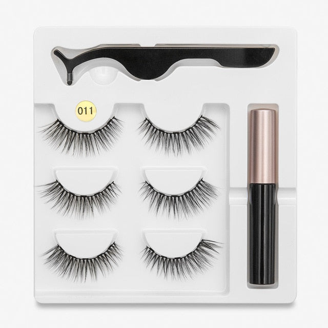 Waterproof Long Lasting Magnetic Eyelash Extension & Tweezer Set