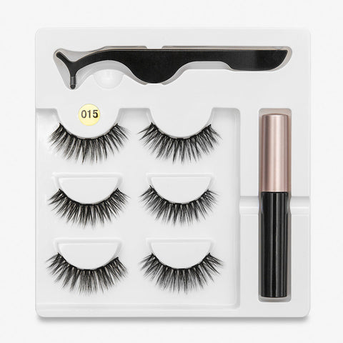 Image of Waterproof Long Lasting Magnetic Eyelash Extension & Tweezer Set