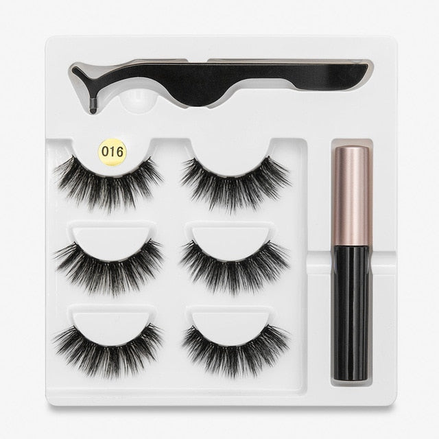 Waterproof Long Lasting Magnetic Eyelash Extension & Tweezer Set