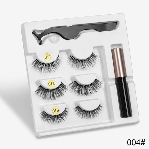 Image of Waterproof Long Lasting Magnetic Eyelash Extension & Tweezer Set