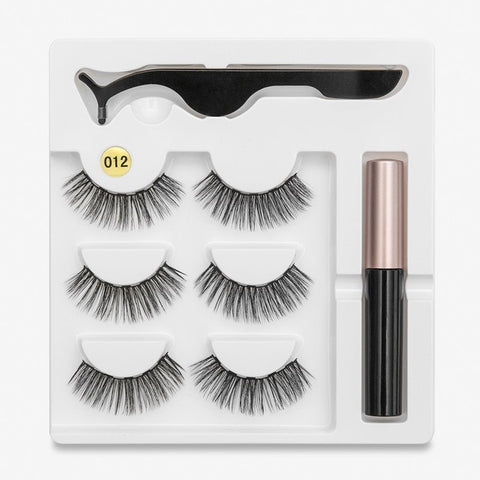 Image of Waterproof Long Lasting Magnetic Eyelash Extension & Tweezer Set