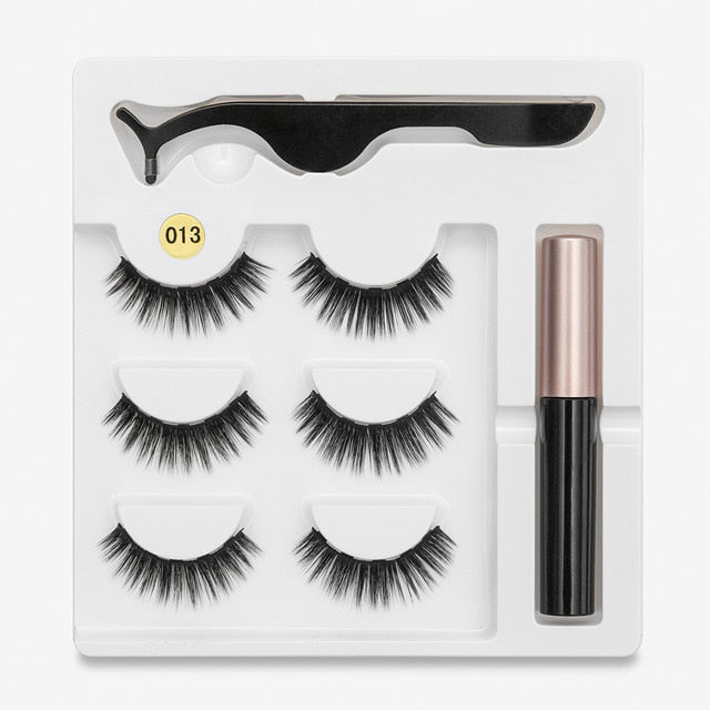 Waterproof Long Lasting Magnetic Eyelash Extension & Tweezer Set