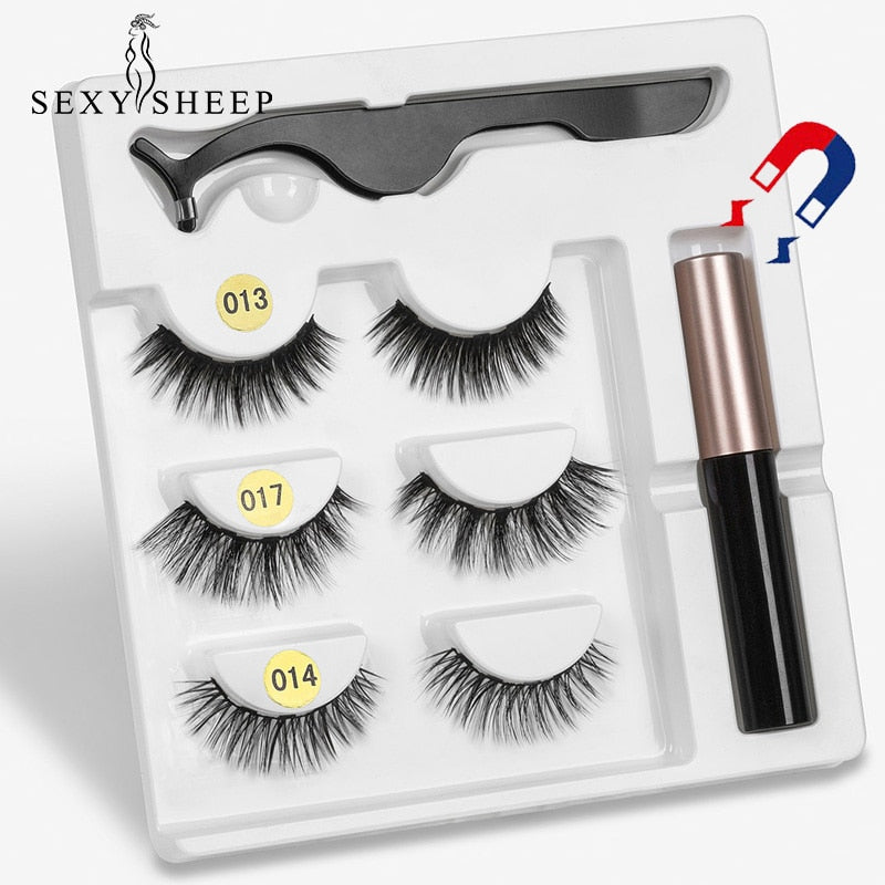 Waterproof Long Lasting Magnetic Eyelash Extension & Tweezer Set