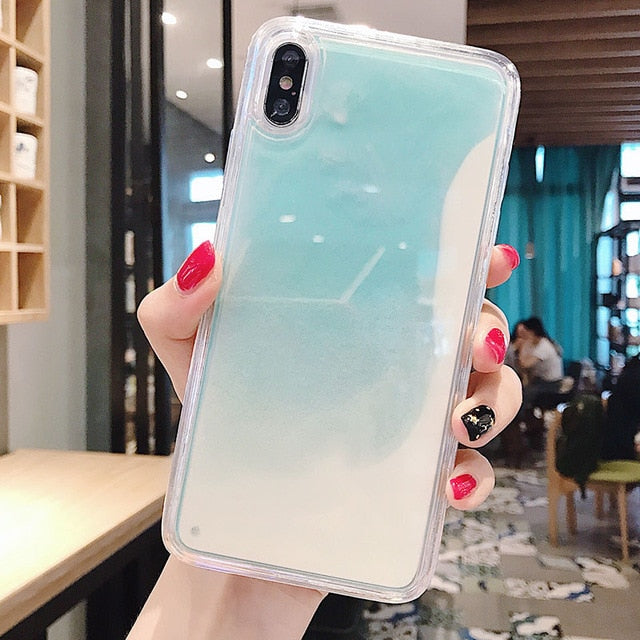 Dynamic Noctilucent Quicksand iPhone Case